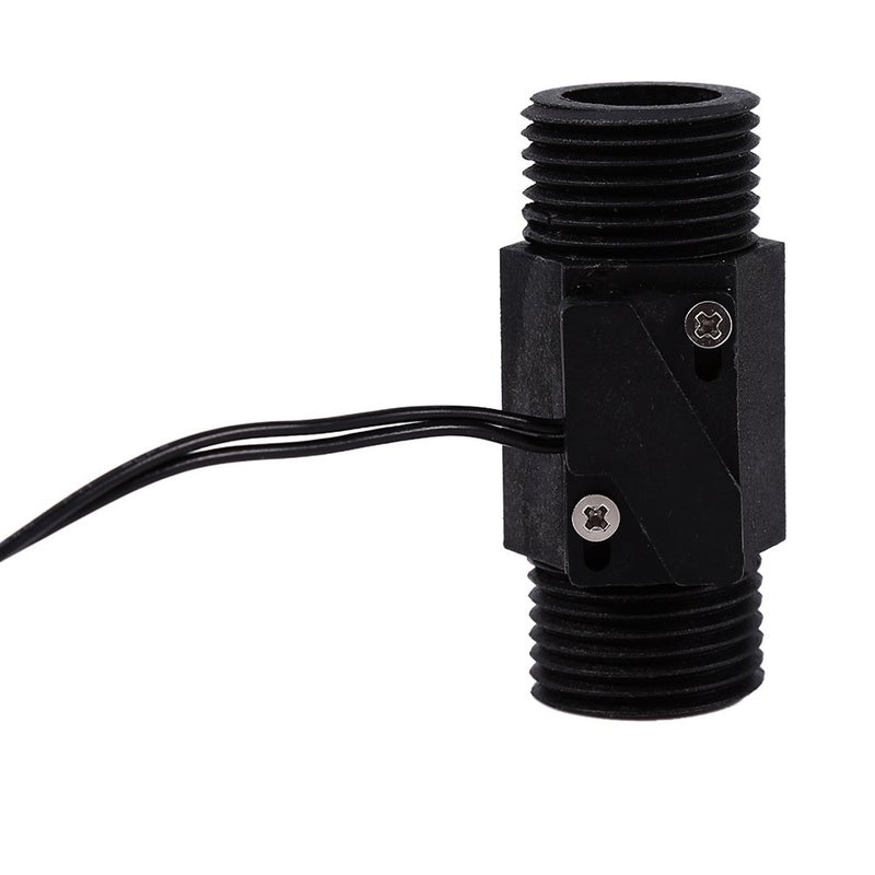 Wal front Water Flow Switch Magnetic Flow Sensor AC 220V EFS-04P Black Plastic Vertical and Horizontal - Image 2